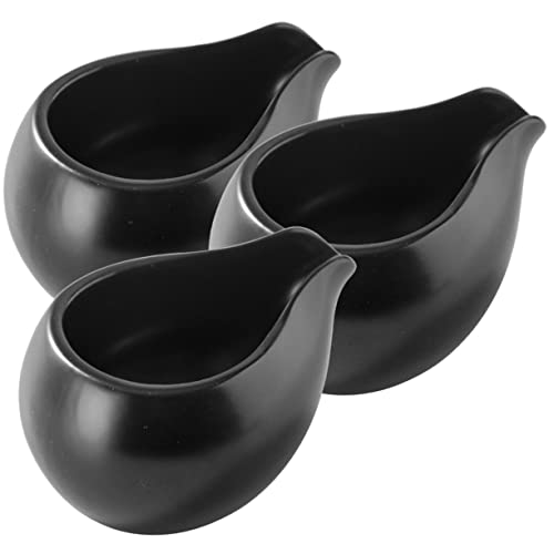 CONGARTENO 3 Piezas Jarras de Cerámica para Leche y Salsa Antideslizantes y Resistentes con Asa Ergonómica para Restaurante y Barra de Café Diseño Vintage para Latte Art y Uso Cocina