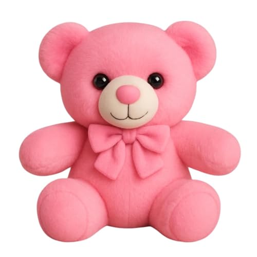 Image of Pink Teddy Plush Soft Toy for Kids & Adults | Cute Stuffed Teddy Bear for Bedroom Decoration, Baby Playtime & Birthday Gifts