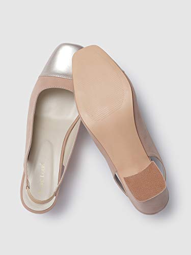Image of Marc Loire Women's Faux Leather Comfortable Block Heel Sandals for Casual Wear, Party and Formal Occasions.