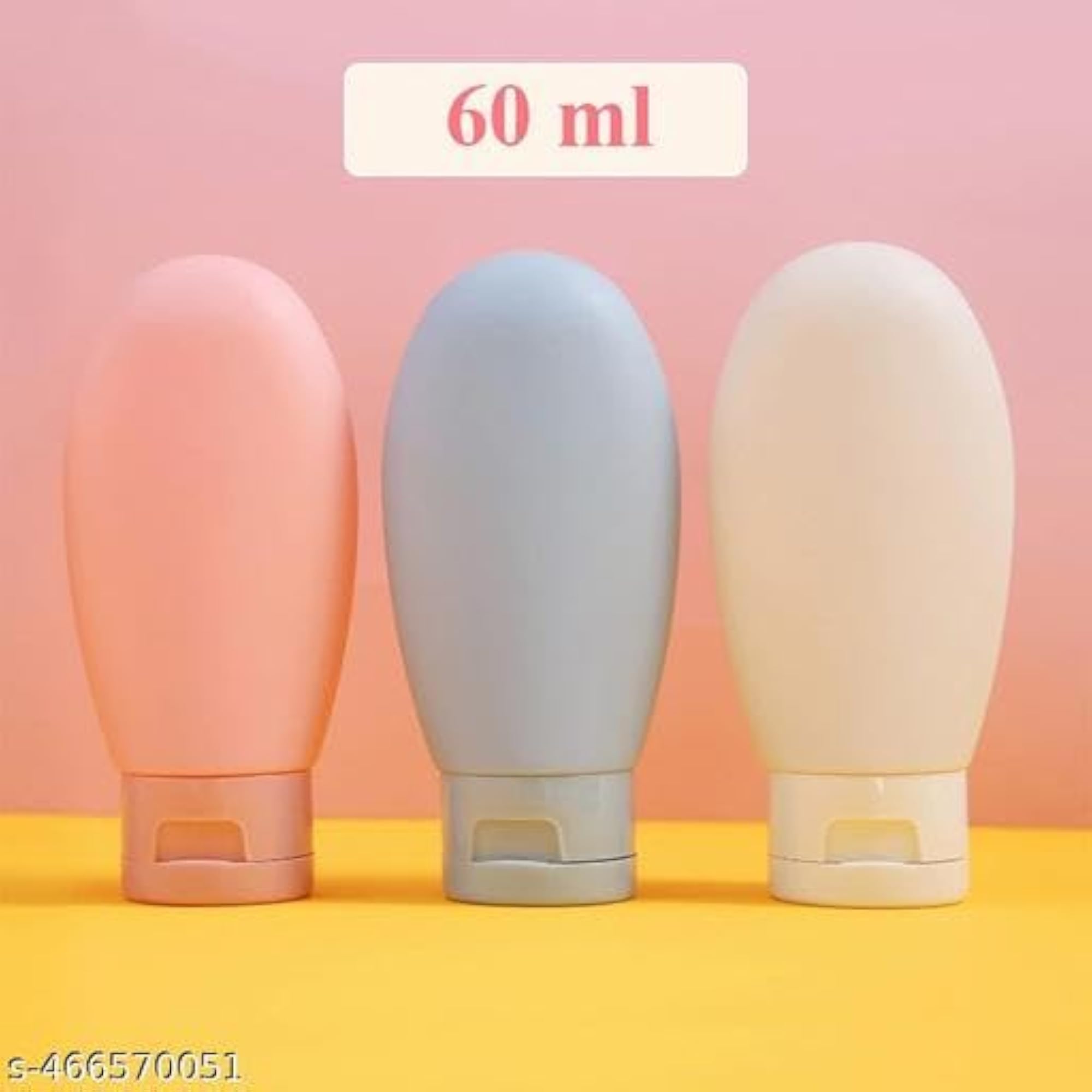 Pack of 3 Refillable Travel Bottles for Toiletries