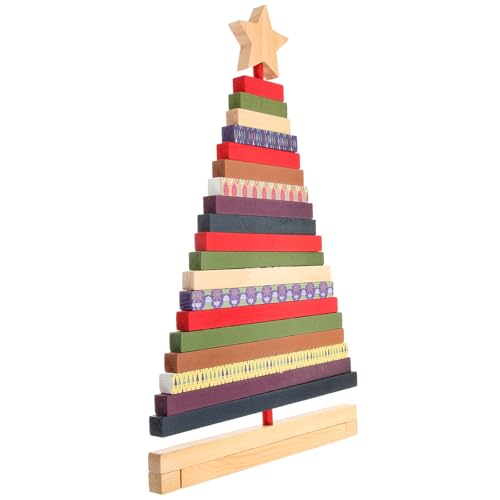 Árbol de Navidad giratorio de madera y tamaño compacto contra espacios pequeños 2