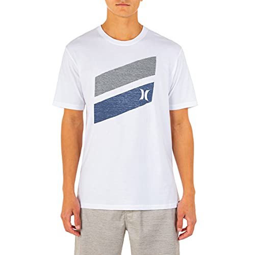 Hurley mens Premium Icon Slash Graphic Short Sleeve Tee T Shirt, White, Medium US Hurley mens Premium Icon Slash Graphic Short Sleeve Tee T Shirt, White, Medium US