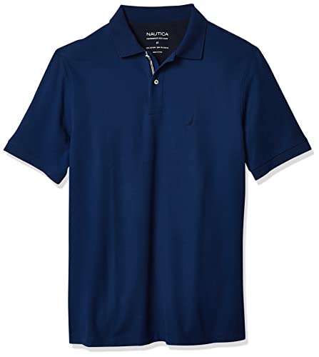 Polo Nautica homme grande taille 4XL bleu marine manches courtes fort