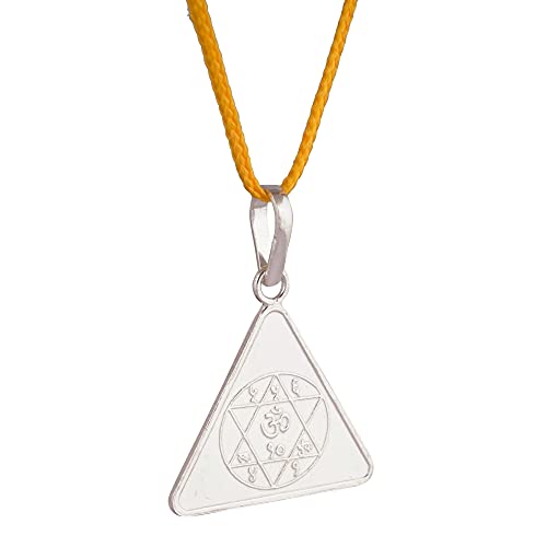 Numerology Products Silver Gayatri Yantra Locket Energized Gayatri Yantra Pendant for Health Silver 5 gm