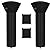 SIRUITON Patio Heater Covers with Zipper and Air Vent,Waterproof,Dustproof,Wind-Resistant,420D UV-Resistant,Snow-Resistant,Black,?2 Pack 89? Height x 33" Dome x 19" Base ?