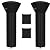 SIRUITON Patio Heater Covers with Zipper and Air Vent,Waterproof,Dustproof,Wind-Resistant,420D UV-Resistant,Snow-Resistant,Black,?2 Pack 89? Height x 33" Dome x 19" Base ?