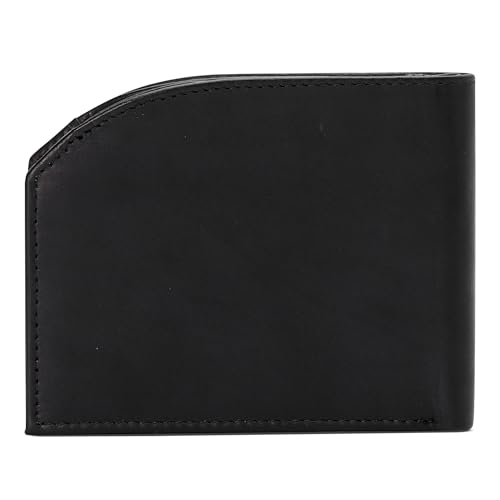 Image of ROGUE WALLET Tailored Genuine Leather Wallets - RFID Blocking, Durable & Stylish Front-Pocket Comfort - Holds 6-8 Credit Cards, ID Window, Extra Storage Pockets & More (Black)