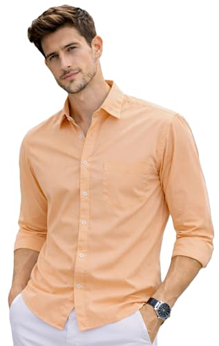 Image of Ben Martin Shirt for Men | Regular Casual Shirts for Mens' | Men's Casual Shirt's Slim Fit | Full Sleeve Cotton Shirts for Men's | Solid Shirt's for Mens Stylish | Formal & Casual Office Wear Shirts