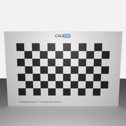 CALITAR Calibration Target | Board | Kamerakalibrierung | Checker Radon Circle Charuco | Referenztafel | Machine Vision (300 x 200 mm, Checker - Medium Resolution)
