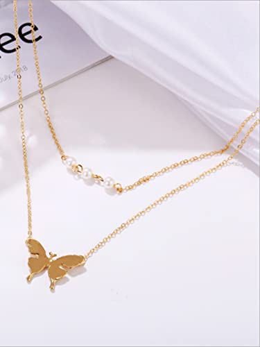 Image of Vembley Stunning Gold Plated Layered Pendant Necklace For Women and Girls