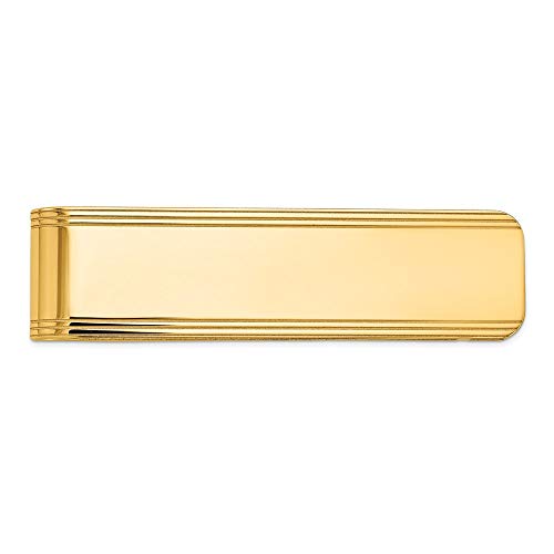 Men's 14k Yellow Gold Money Clip Fine Jewelry For Men Gifts For Him