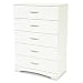 South Shore Step One 5-Drawer Chest, Pure White