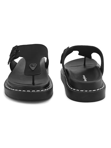 Image of San Frissco Men's Sandals with Round Toe | Perfect Fit for Summer and Rainy Season Anti-Slippery with PU Footbed Easy to Walk Slipper, Chappal | Stylish Casual Comfortable Floaters for Men