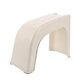 Mikikit Kleiner Rutschfester Kunststoffhocker als Fußstütze und Trittstufe für Zuhause für Maniküre und Fußpflegebehandlungen
