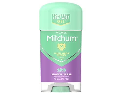 Mitchum Gel Anti-Perspirant Deodorant, Triple Odor Defense for Women, Powder Fresh, 2.25 Oz - 5 Pack - image 1