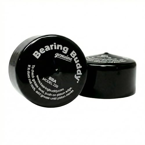 Bearing Buddy Bra 23B - 1 Pair USA-Made, Black Vinyl Covers - Protects and Keeps Grease Off the Trailer Wheels - Fits Models: 2328, 2441, 2717, 2562, 2240