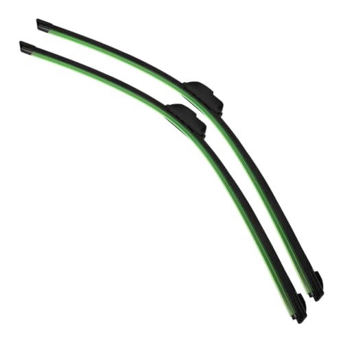 Mikikit Replacement Wiper Blades Easy to Install with Rubber and Steel Material 1 Pair and Effective Wiping Action for Car Windshield for Automotive Windscreen Wiper Accessories by Mikikit - Used condition - US$18.64