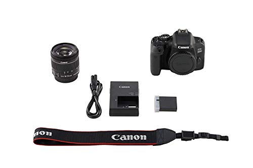 Canon EOS 800D Digital SLR com 18-55 é STM Lens Black (modelo internacional sem garantia)