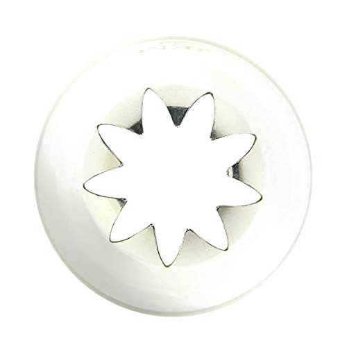 JEM NZ2J Decorating Tip Star Savoy Nozzle, Standard, Silver