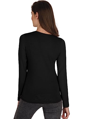 Trigema Women's 542501 T-Shirt, Black (Black 008), XXL - Image 3