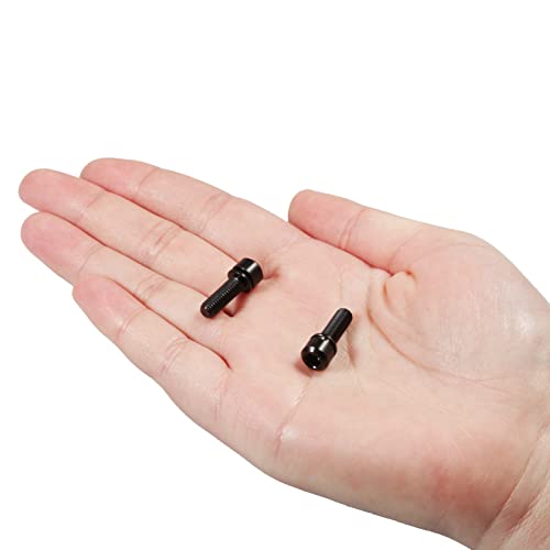 SPEEDWOX 6pcs Bicycle Stem Screw with Washers Set Titanium Alloy Bike Allen Hex Tapered Bolts Screw for MTB Road Bike Stem Parts,M5 x 16mm Black - Image 3
