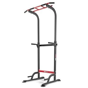 Hop-Sport Power Tower HS-2012K – Multifunctionele Krachttoren met Verstelbare Optrekstang, Dipstation, en Push-Up Steunen – Ideaal voor Krachttraining Thuis – Maximaal Draagvermogen 150 kg