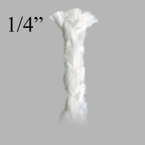 Dan's Daughters' Containers 14" x 6' pies mecha hacia arriba con mecha redonda de fibra de vidrio de 0.2 in de grosor con lámparas de aceite de