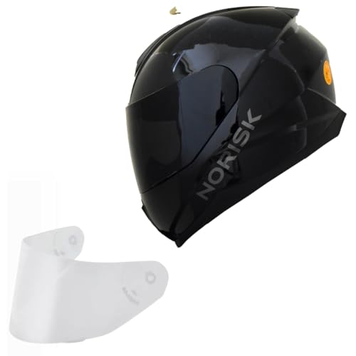 Capacete Moto Masculino Norisk Razor Preto Viseira Fume (60)