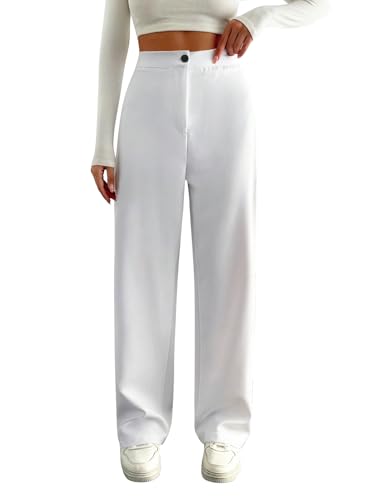 Image of Toochki Trousers for Woman Pants Women's Formal Office Korean | Beige Black Track Pant | Straight | Cotton Spandex Stretchable Trouser | High-Waisted Bottom Wear