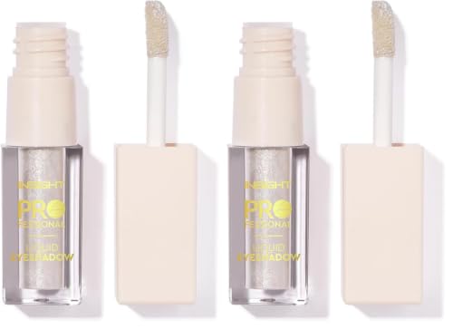 Image of INSIGHT Professional Liquid Eyeshadow - (White Horse) | Light Weighted Formula | Infused with Skincare Ingredients | Water Resistant Pigment | High Shine Shimmers (5g) (Pack of 2)