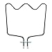 Produktbild Original Heizelement Unterhitze 1150W Backofen 480121101147 Whirlpool Bauknecht
