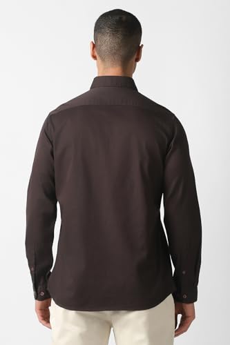 Image of Van Heusen Solid Casual Shirt for Men| Premium Cotton| Full Sleeves| Regular Fit |Breathable Fabric |
