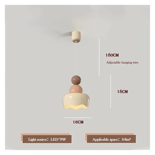 Candelabros pequeños de dormitorio estilo crema francés y lámparas de isla 5