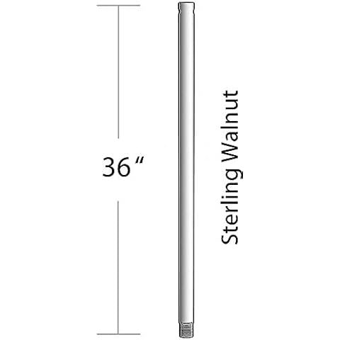 Minka-Aire 36" Downrod - Sterling Walnut/Golden Walnut Cover