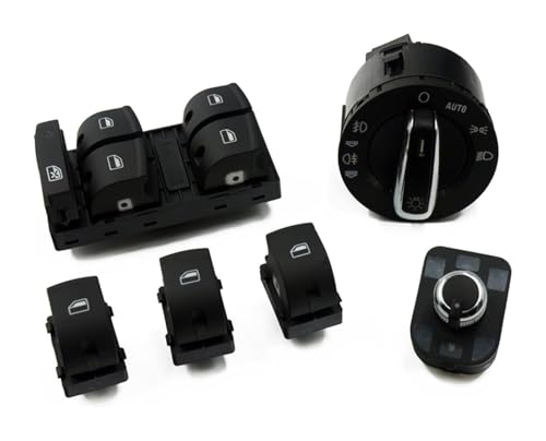 Bouton lève-vitre Audi A6 C6 Q7 | Commande phare et miroir 4F0959851 4F1941431E