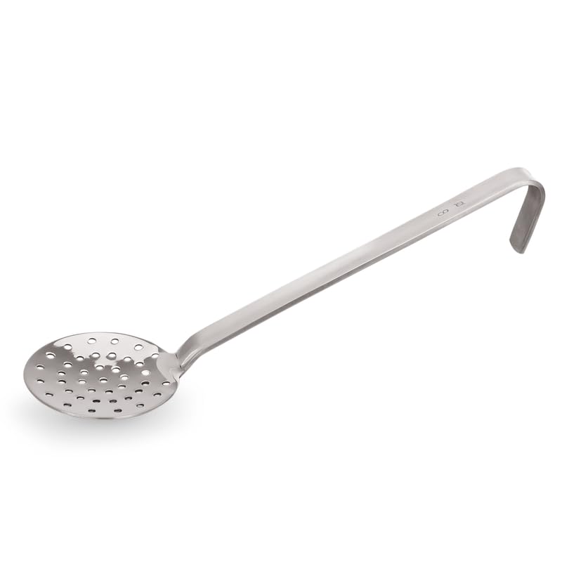 8 espumaderas de 23 cm, diámetro de 12 cm, acero cromado y níquel plateado
