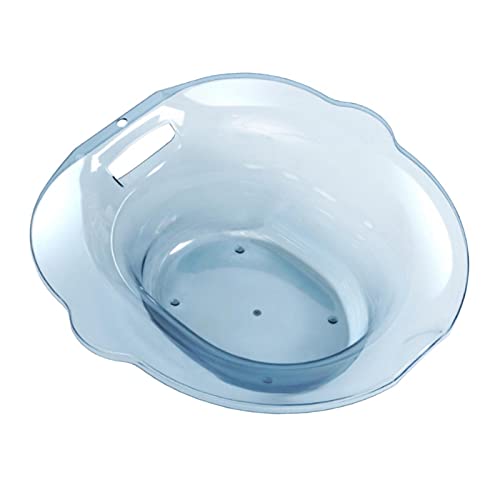 perfk Bassin de bain de siège pour toilettes, baignoire de bidet, universel, zone d'assise plus large portable, siège à vapeur anti-débordement pour, Bleu