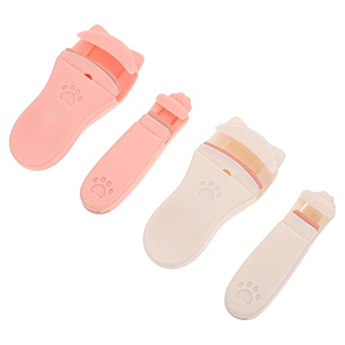 OUNONA 4Pcs Pad Eyelash Curlers Cute Design Eyelash Curling Clips for Lasting Curls Makeup Tools for All Eye Shapes Present for