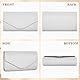 BAIGIO Damen Clutch Sparkly Glitter Abendtasche Elegant Brauttasche Silber Clutch mit Abnehmbarer Kette Formal Handtasche für Hochzeit Party Prom