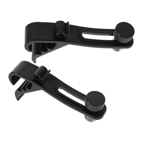 BAZEITFLOW 2 Piezas De Pinza Para Micrófono A Prueba De Golpes Para Suspensión Para Micrófono De Agarre Pinza De Bombo Soporte