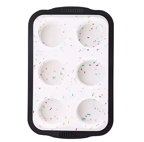Shorthub 6-Cup, Non-Stick, Silicone, Mini Bread, Cupcake, Mold Baking, Muffin Pan
