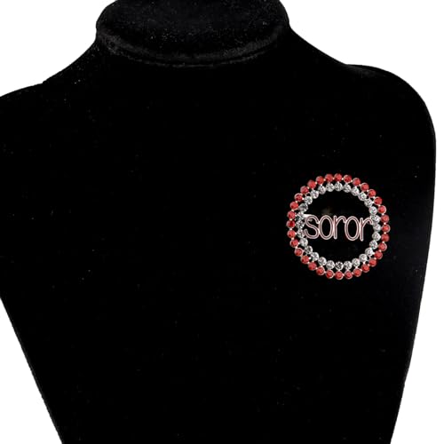 Image of UJIMS Greek Sorority Gift Sorority Paraphernalia Brooch Pin for Women Soror Sister jewelry Sisterhood Graduation Gifts (SororBrooch)