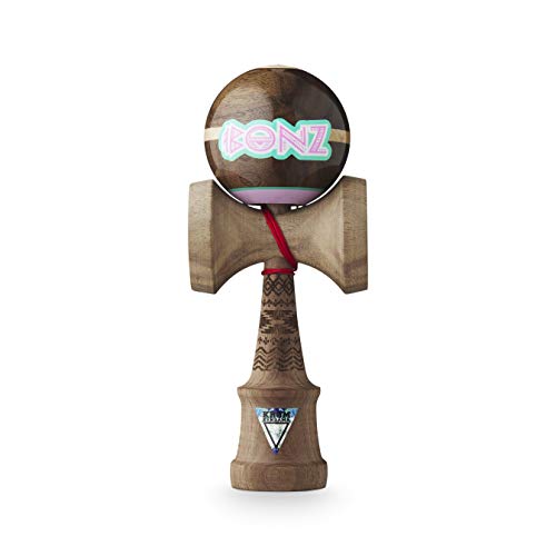 Original KROM Pro Kendama Walnut - Head Shot Pro Model - Bonz - Geschicklichkeitsspiel für draußen und drinnen - Holzspielzeug mit Schnur und Ball - Kendama Skilltoy Kugelfangspiel
