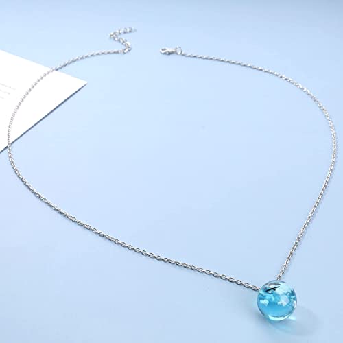 Yheakne Collana con nuvole bianche cielo blu