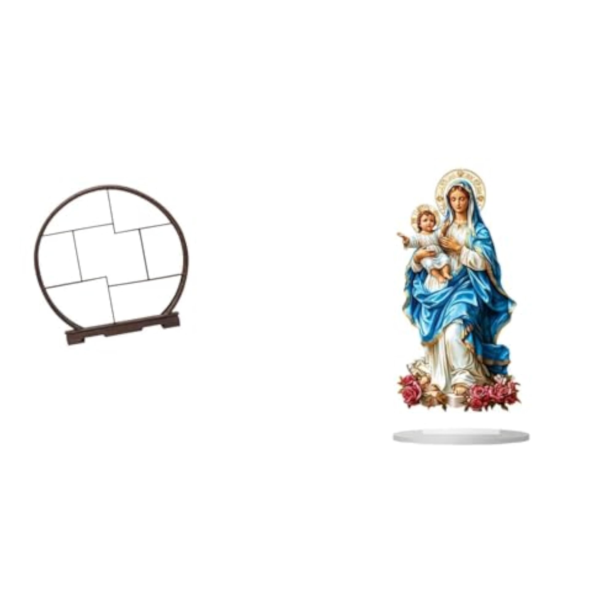 Acrylic Wood Display Stand Unique Tabletop Ornament