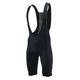 PPQIRU Herren-Radsport-Trägershorts Herren Radhose mit Trägern Fahrradhose mit Polster...