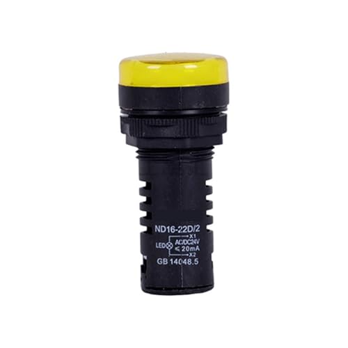 Indicador luminoso ND16-22D/4K2 amarillo piloto CA 220V de señalización