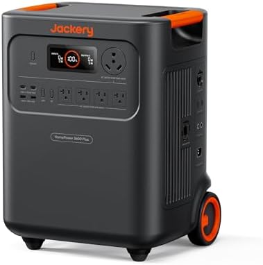 Jackery HomePower 3600 Plus Portable Power Station, 3600W AC Outp...