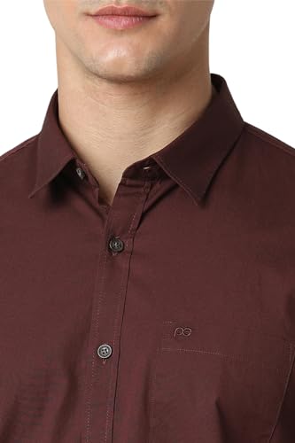 Image of Peter England Men's Premium Stretchable Cotton Solid Casual Shirt