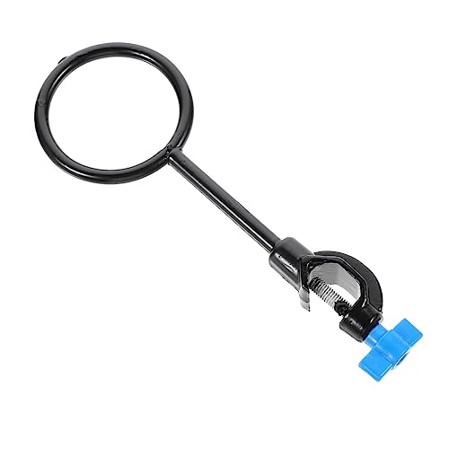 FUNOMOCYA 1pc Iron Stand Ring Instruments Support Labtop Stand Support Retort Ring Laboratory Stand Retort Chemistry Stand Ring Experiment Stand Closed Extension Rings Clamp Ring Lab Tools